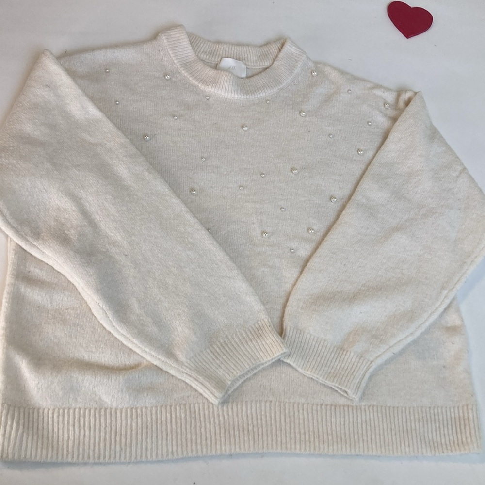 H&M sweater/ wool, polyester-Small